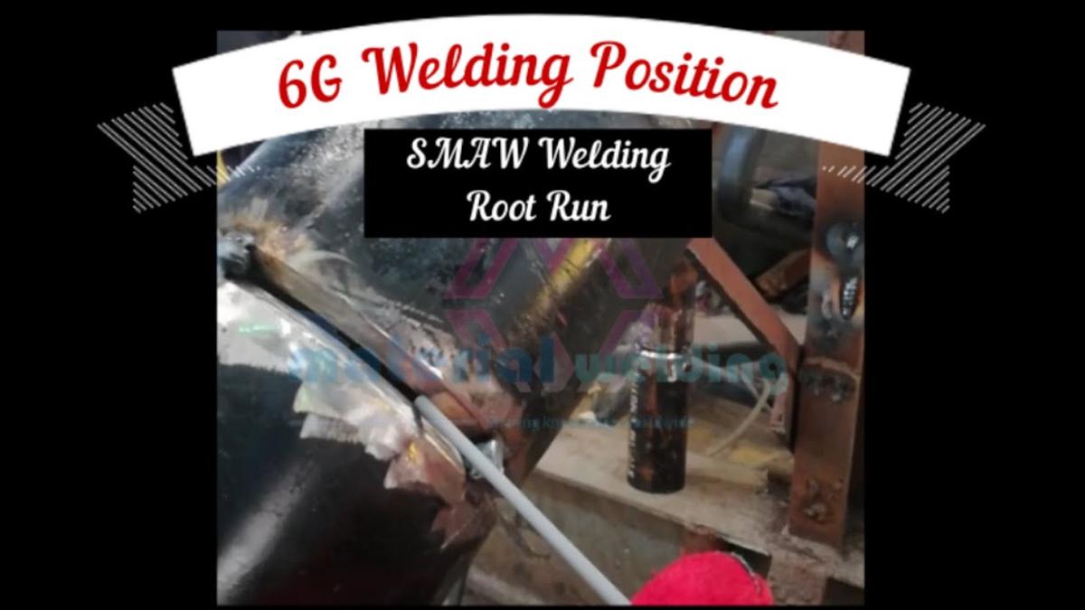 'Video thumbnail for Stick Welding 6G root run welding techniques with E6010 Electrode'