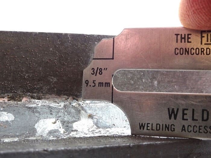 standard fillet weld 2 Cómo medir la soldadura de filete usando un calibre de filete