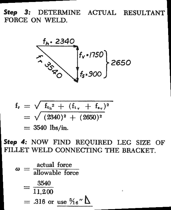 Rule Of Thumb For determining the Fillet Weld Size 9 fillet weld size calculation 3 Rule Of Thumb For determining the Fillet Weld Size
