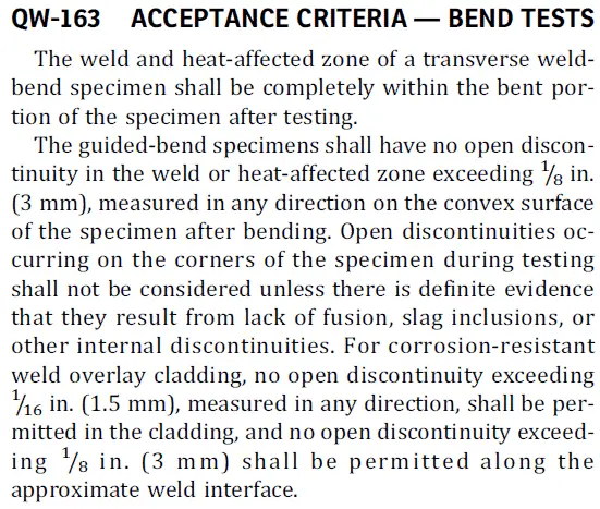 bend test acceptance ASME Section IX 1 Welding Qualification Test: Everything You Need to Know