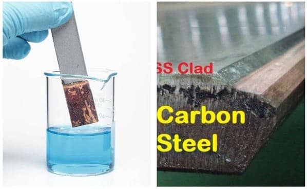 Copper Sulfate Test for Iron Contamination 1 Prueba de sulfato de cobre para la contaminación por hierro en revestimientos de acero inoxidable