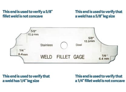 reading fillet gauge 2 1 How to Use Fillet Weld Gauges?
