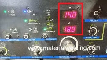 How to check volts and amps on a welding machine