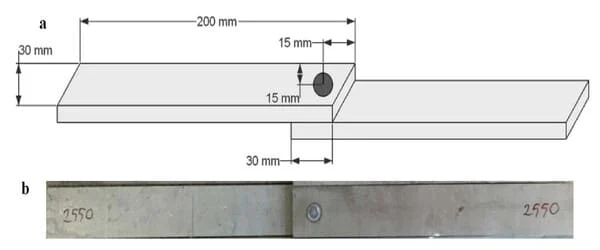 Tensile Shear Test for Spot Welds