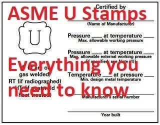 ASME Section VIII U Stamp