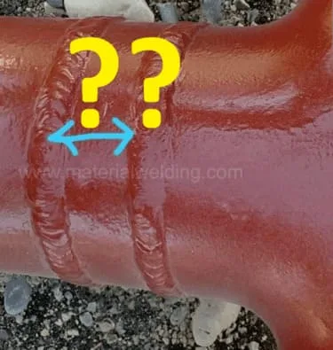 proximity between two circumferential pipe weld joints
