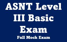 ASNT NDT Level iii basic full mock exam questions answers