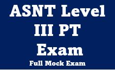 ASNT NDT Level iii penetrant testing pt full mock exam questions answers